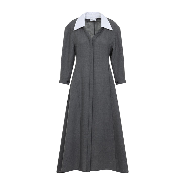 Jil Sander Midi dresses - Grey | 9fa8fcae75fdb548ad350be8f908ad71b12cc41b