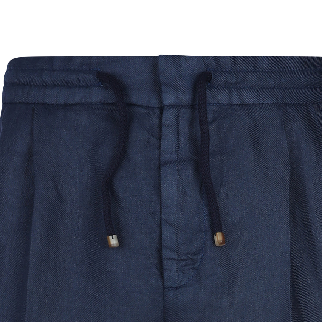 Brunello Cucinelli Trousers - NAVY | be6e262bc29f6bb4a091253700b0b4622f0145da