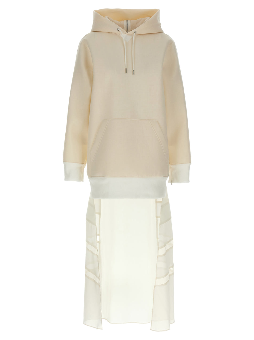 Sacai Suiting Bonding Mix Abiti - Bianco | abbd238e110da835bbc214301483cf85c73b8d6c