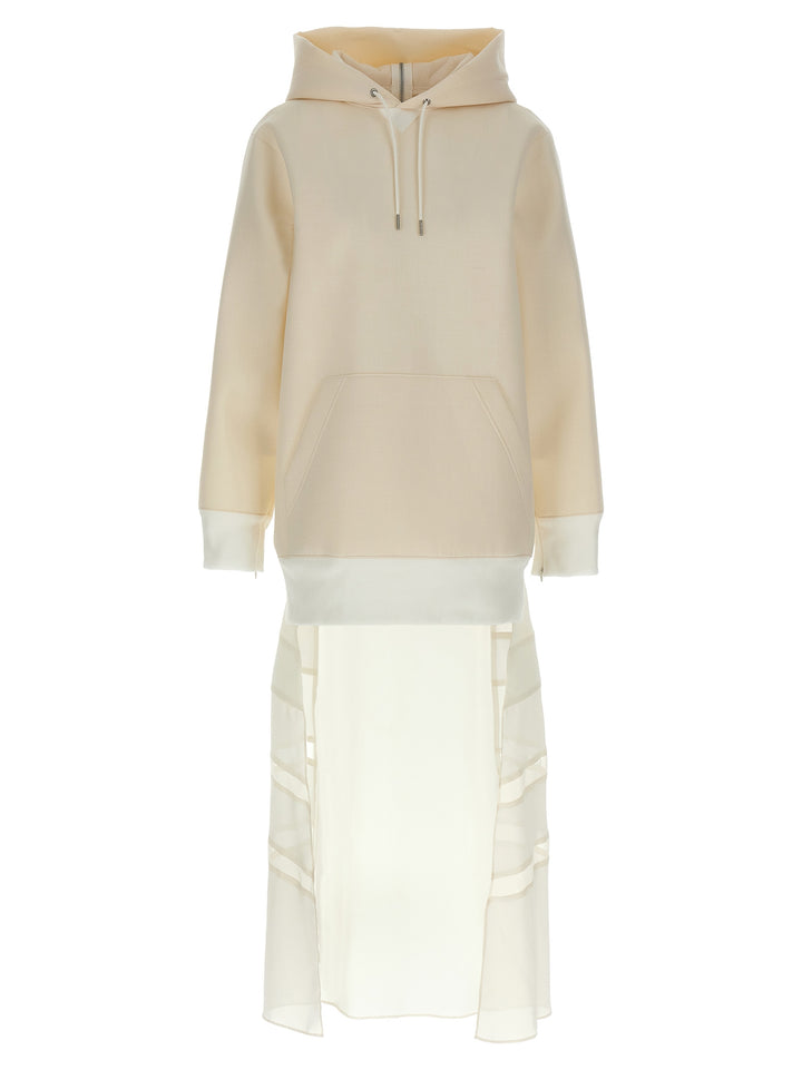 Sacai Suiting Bonding Mix Abiti - Bianco | abbd238e110da835bbc214301483cf85c73b8d6c