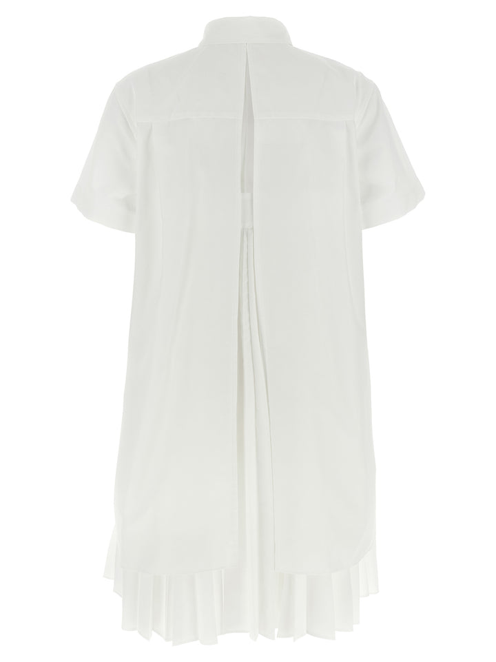 Sacai Chemisier Dress Abiti - Bianco | 3f43b3b732c2b314ddf4a5db9e8f33a67bb966b1