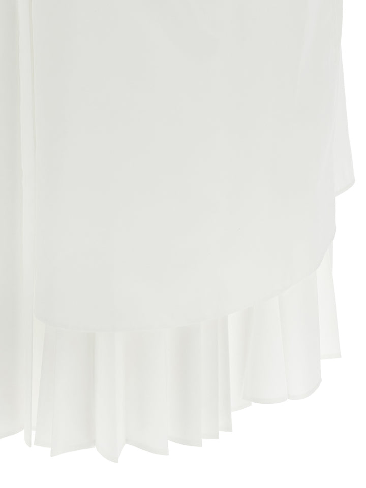 Sacai Chemisier Dress Abiti - Bianco | 1194df7d8d316e76a9bd5ddd630e32aa18fdfc30