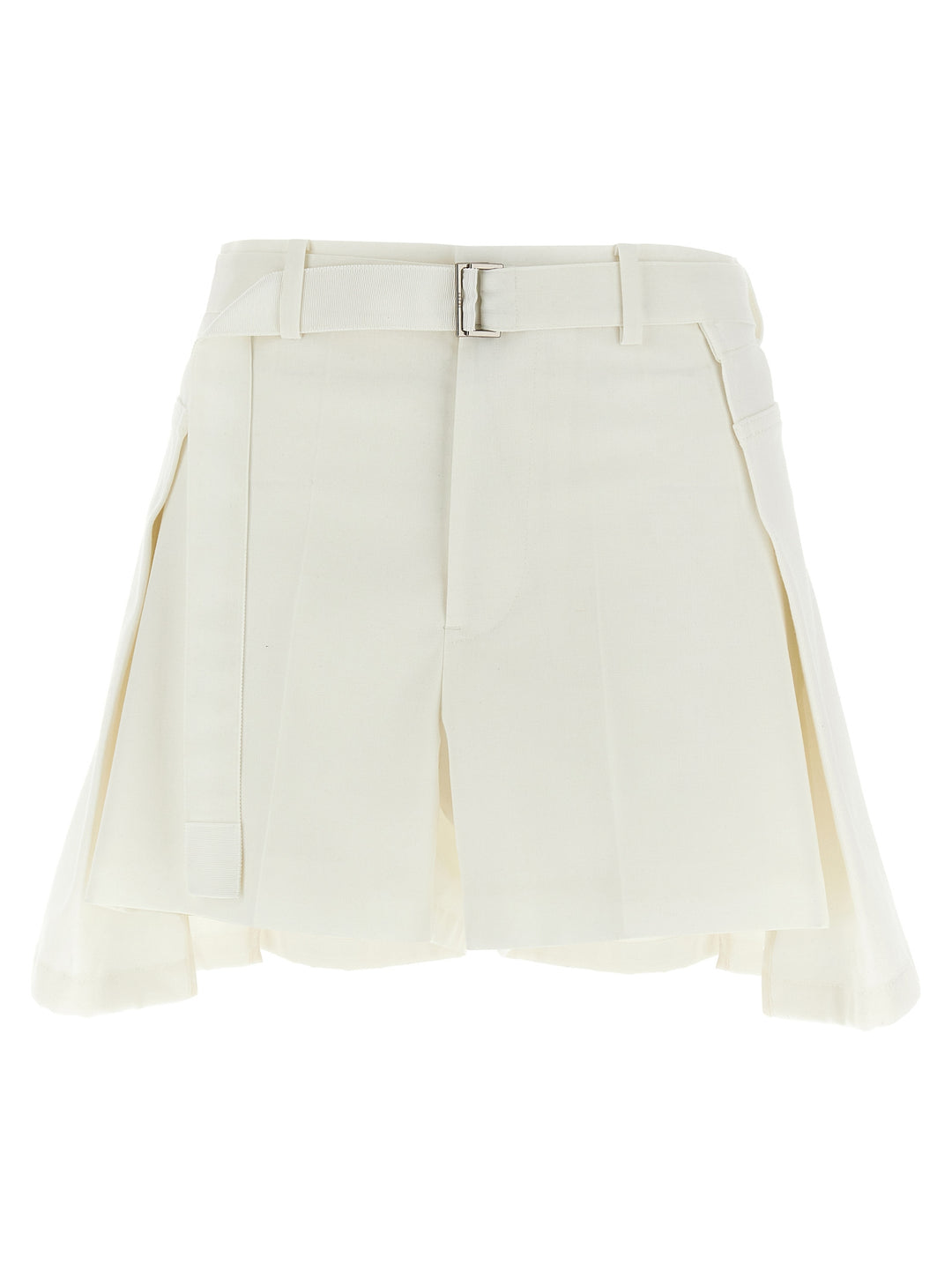 Sacai Wool Insert Shorts Bermuda e Short - Bianco | 7c5bb031b49913e09a81079cc6848fe7e3ee3940