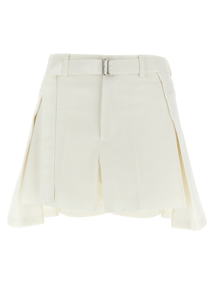 Sacai Wool Insert Shorts Bermuda e Short - Bianco | 7c5bb031b49913e09a81079cc6848fe7e3ee3940