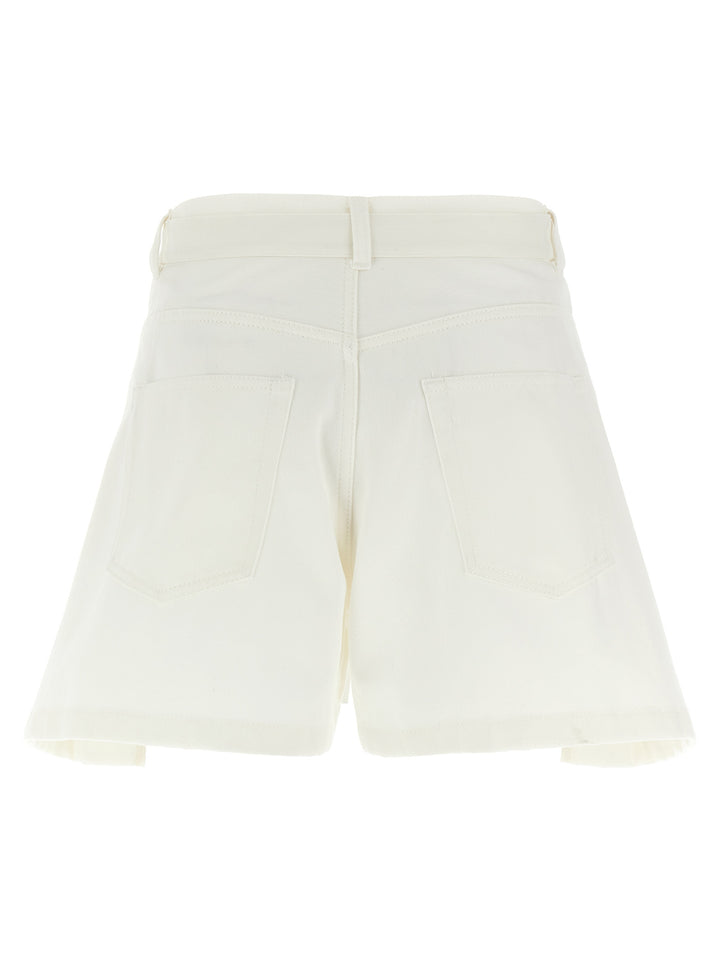 Sacai Wool Insert Shorts Bermuda e Short - Bianco | e3bd0db521366c558c8a362c65efc3b0628854b4