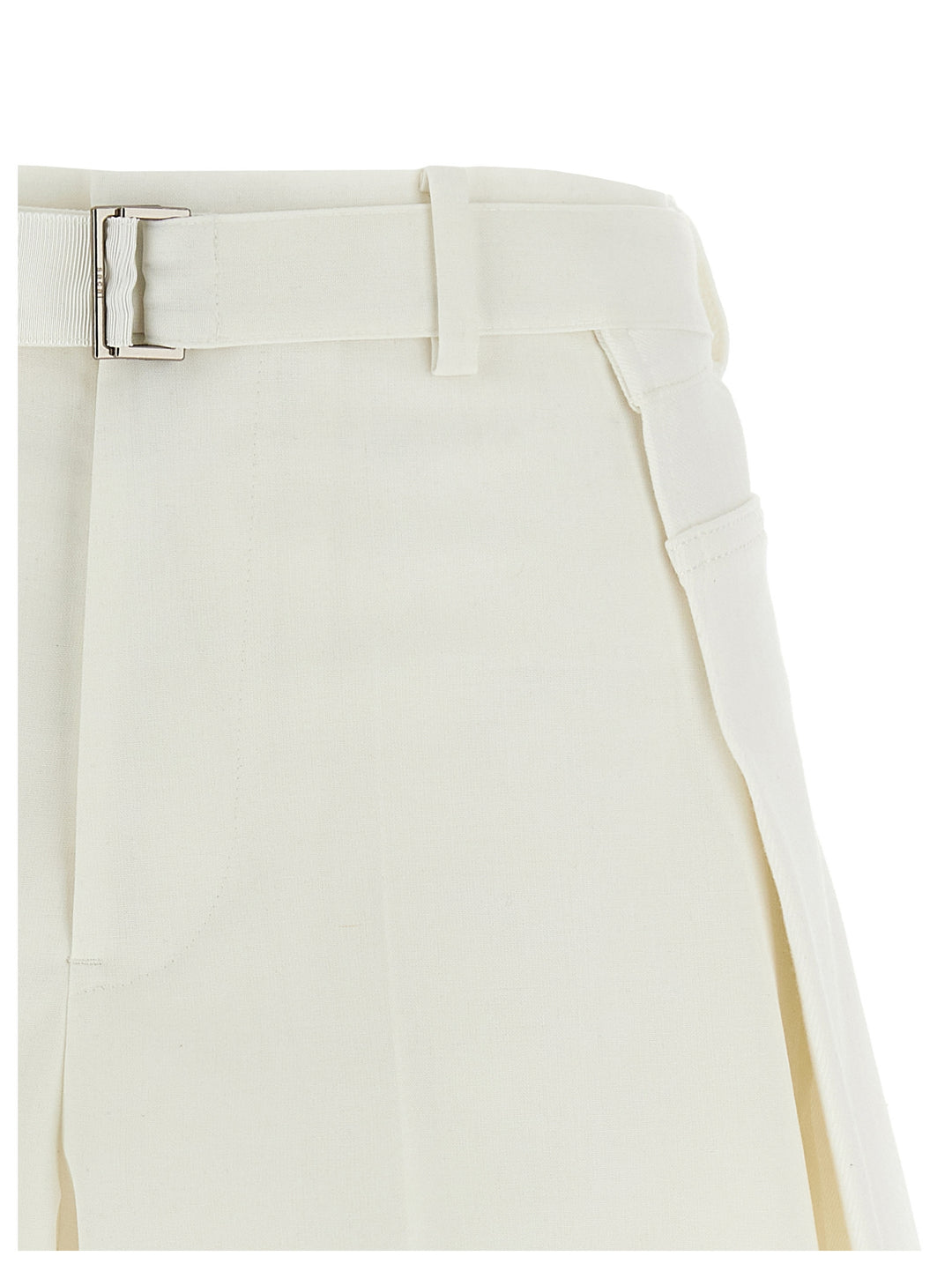Sacai Wool Insert Shorts Bermuda e Short - Bianco | 2241045b3aaf638604d1b125c4830929143c8d57