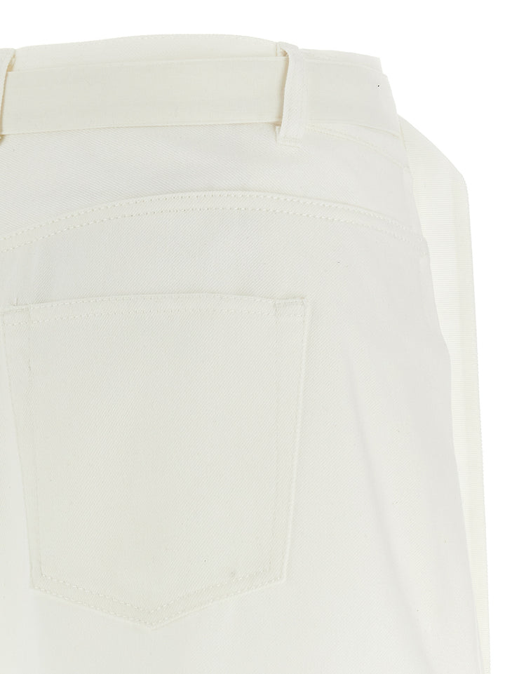 Sacai Wool Insert Shorts Bermuda e Short - Bianco | e3d53c9cc970fabf730baf40040252c23eab36e3