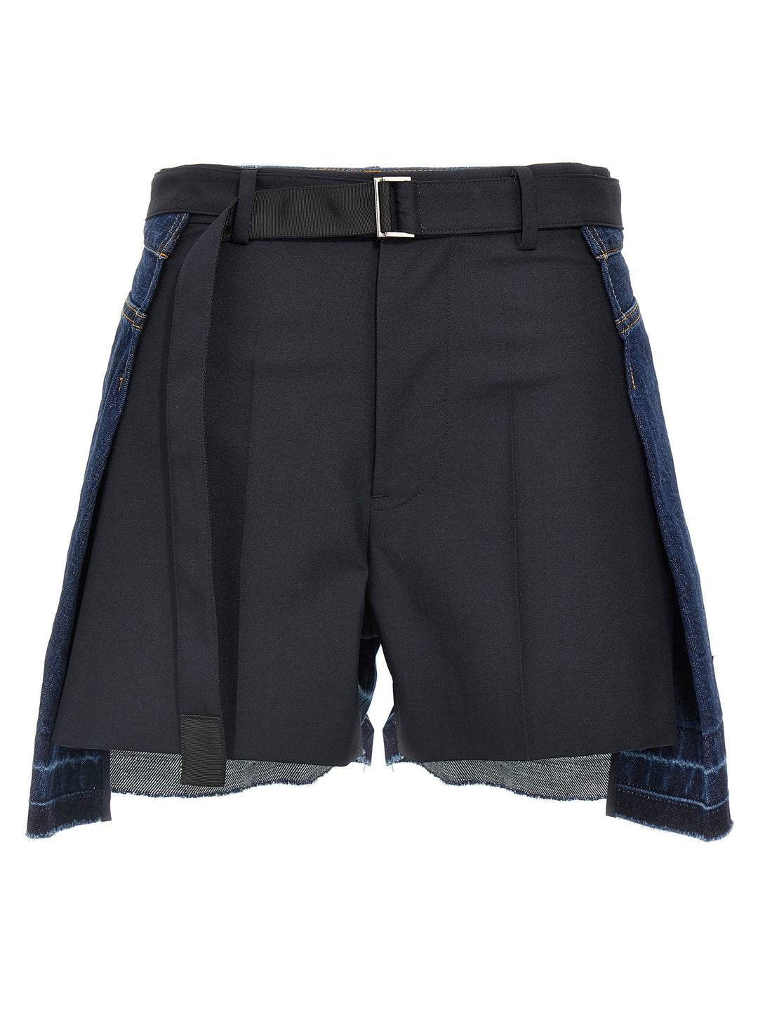 Sacai Wool Insert Shorts Bermuda e Short - Blu | 7678ca33a9c58d93c071083c9ca9cadf88d09c9c