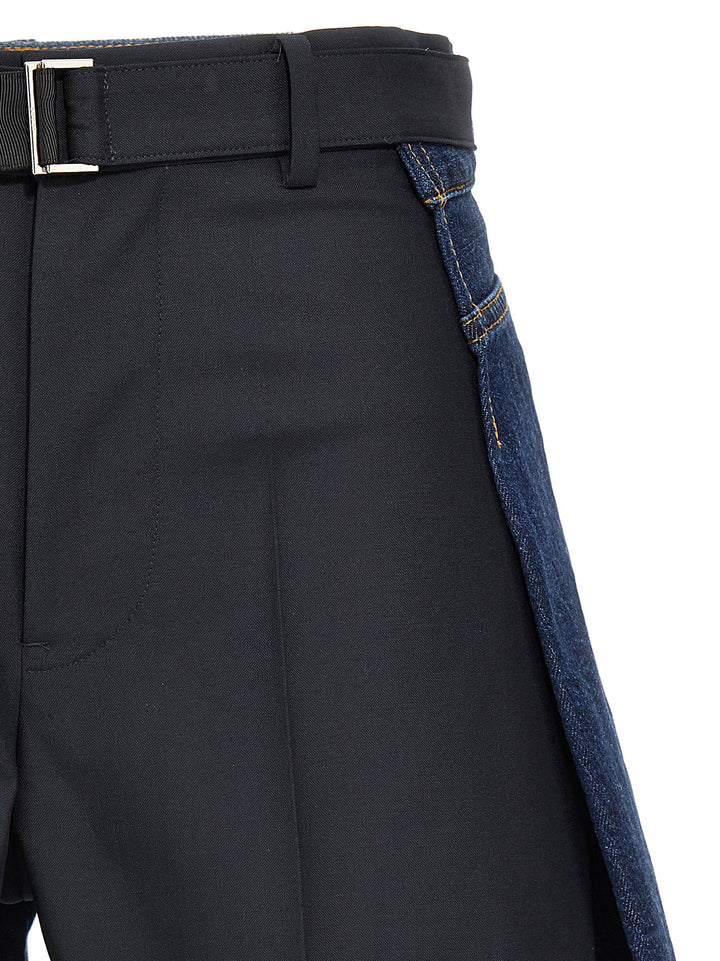 Sacai Wool Insert Shorts Bermuda e Short - Blu | 51ce10815c1e5ccba109f71be4f2c6d278afe40c