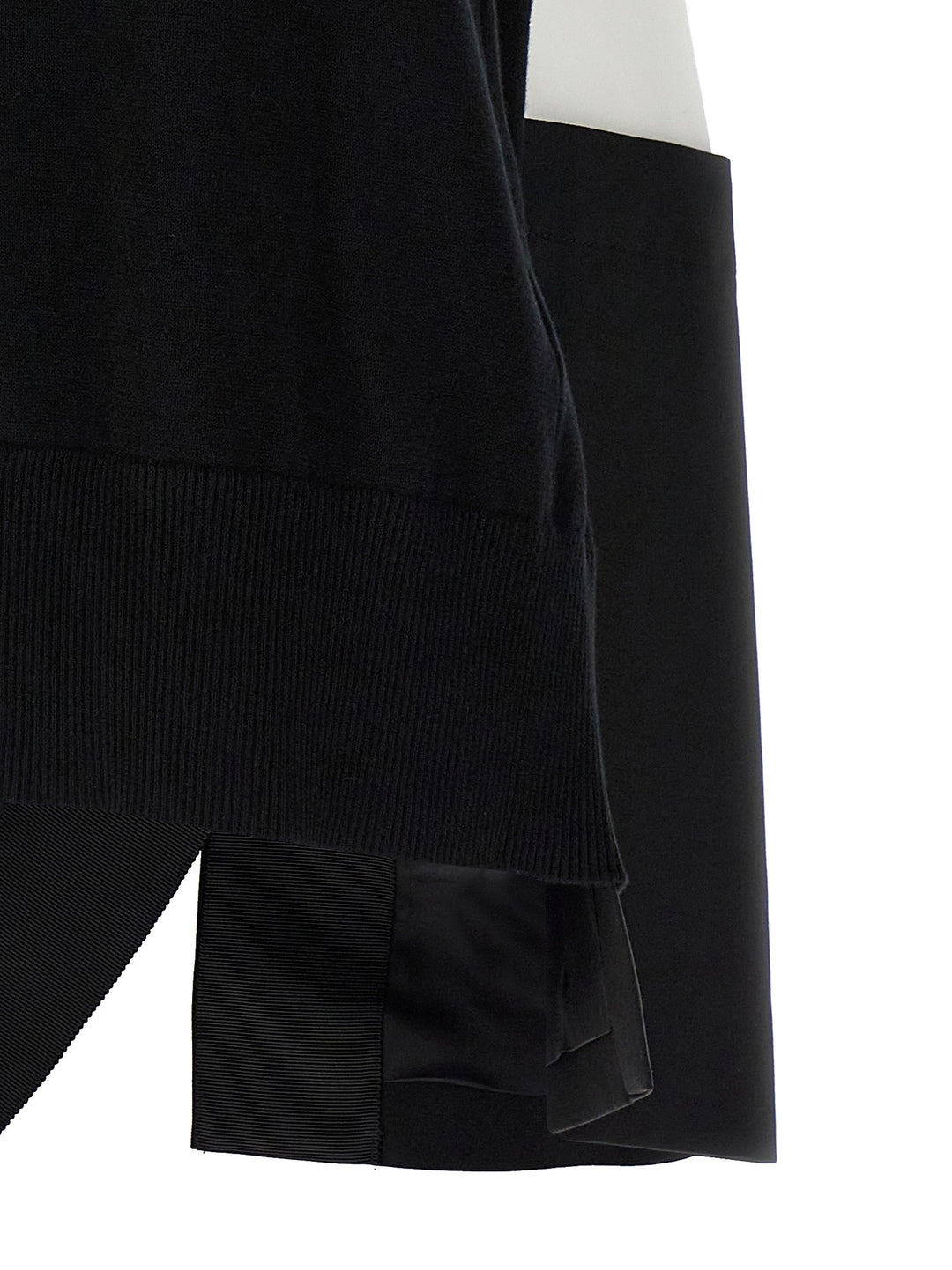 Sacai Patchwork Sweater Maglioni - Nero | afb4719e5fc58e8cf6c522cfbac2eba8e3850fc3