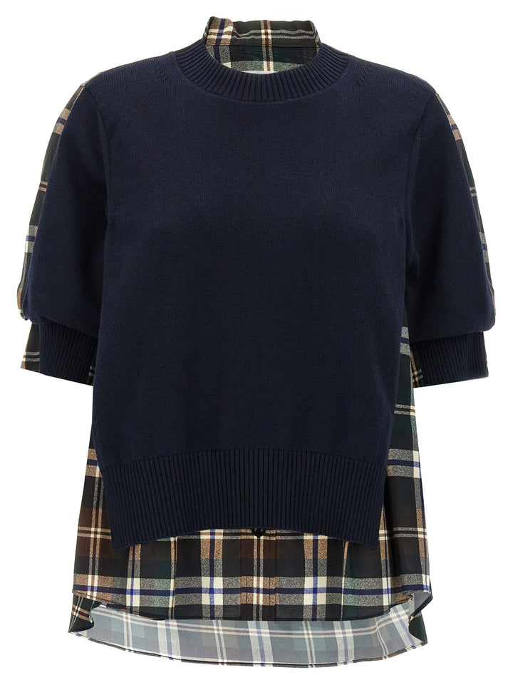 Sacai Knitted Panel Shirt Camicie - Multicolor | 6c8dc83fae4c694fb439dbfef1d5c833906f22c0