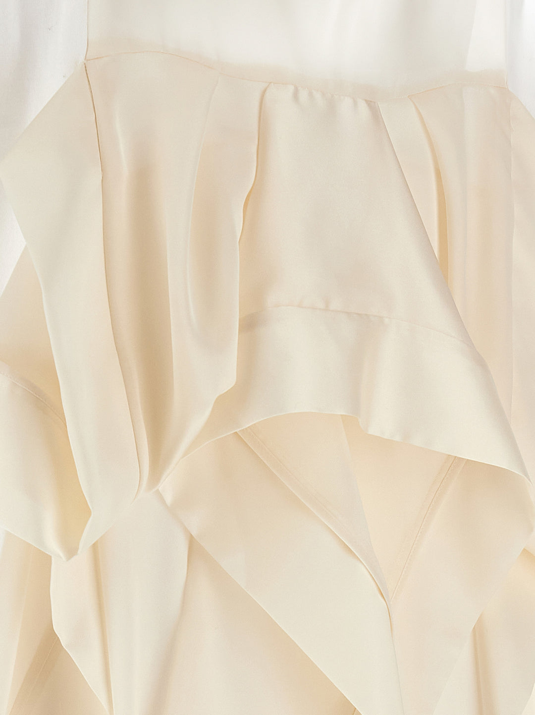 Sacai Pleated T-Shirt Abiti - Bianco | ee8c45c767ebb974e22e51817e3848d12e117ebd