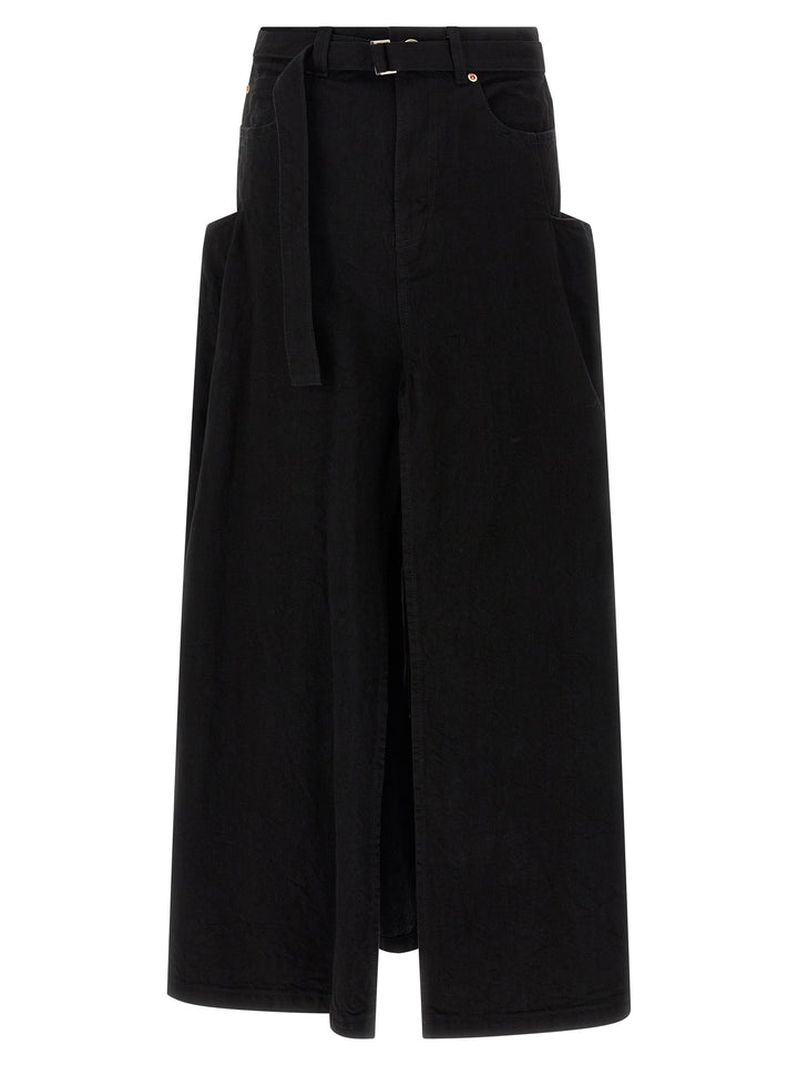 Sacai Denim Skirt Gonne - Nero | d297917c7c5d4ef5452161829e9cbe1e428c68b2