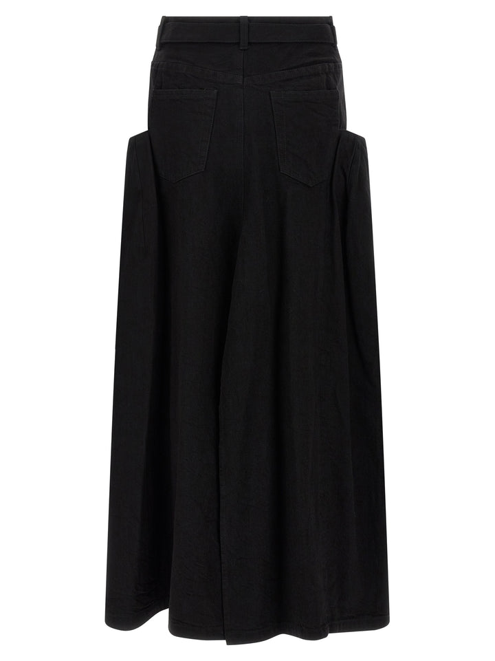 Sacai Denim Skirt Gonne - Nero | cbeb1cea350473febfff672ef24f4348c974764f