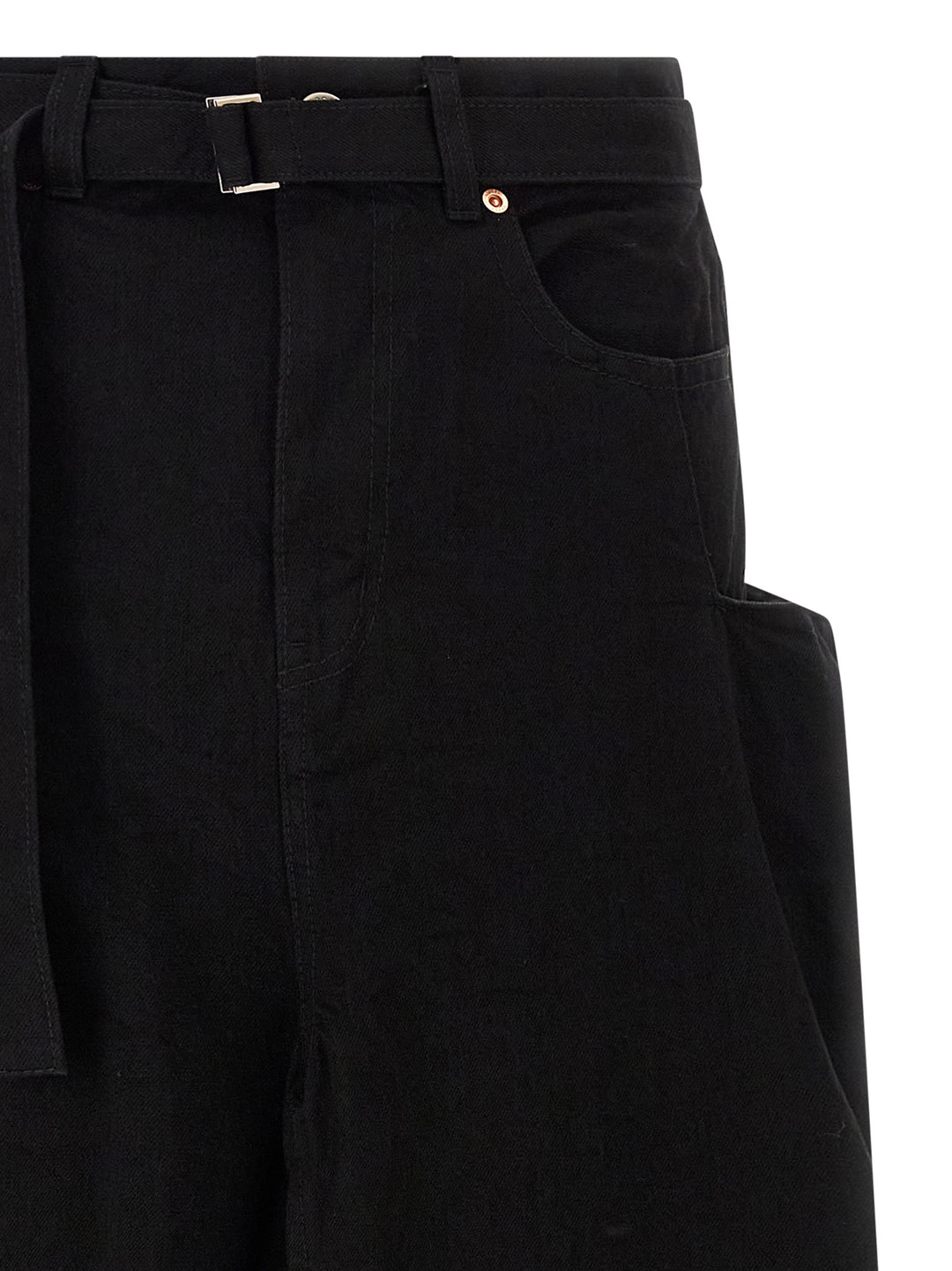 Sacai Denim Skirt Gonne - Nero | f67266a052c154a66e14b1154082329088ddb927