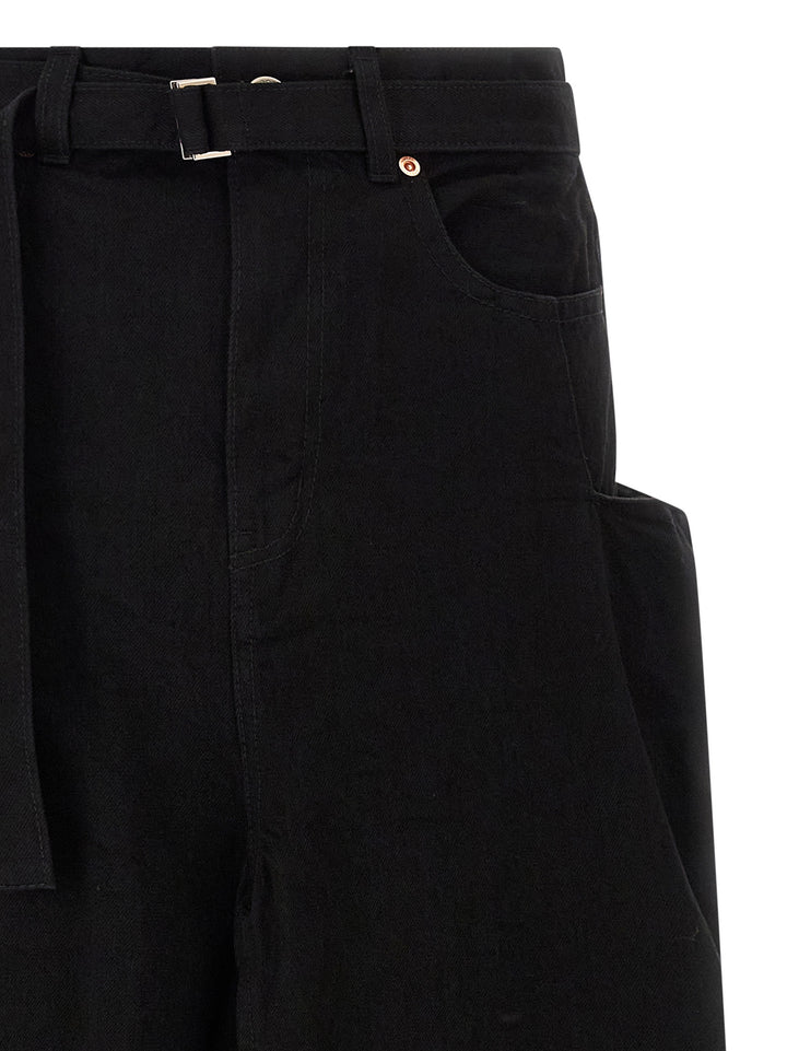 Sacai Denim Skirt Gonne - Nero | f67266a052c154a66e14b1154082329088ddb927