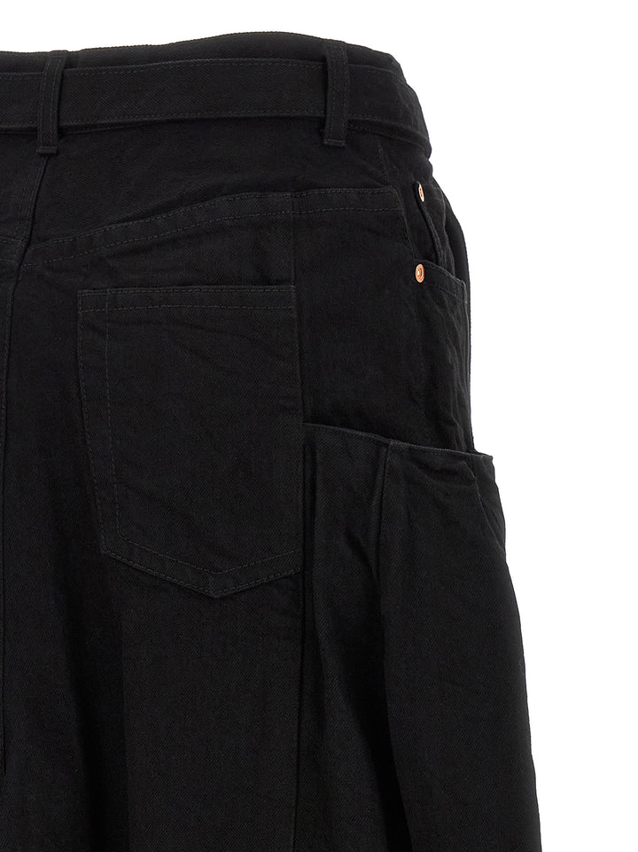 Sacai Denim Skirt Gonne - Nero | e854e019cc33458b4e53d3b275a2bb5ede977157