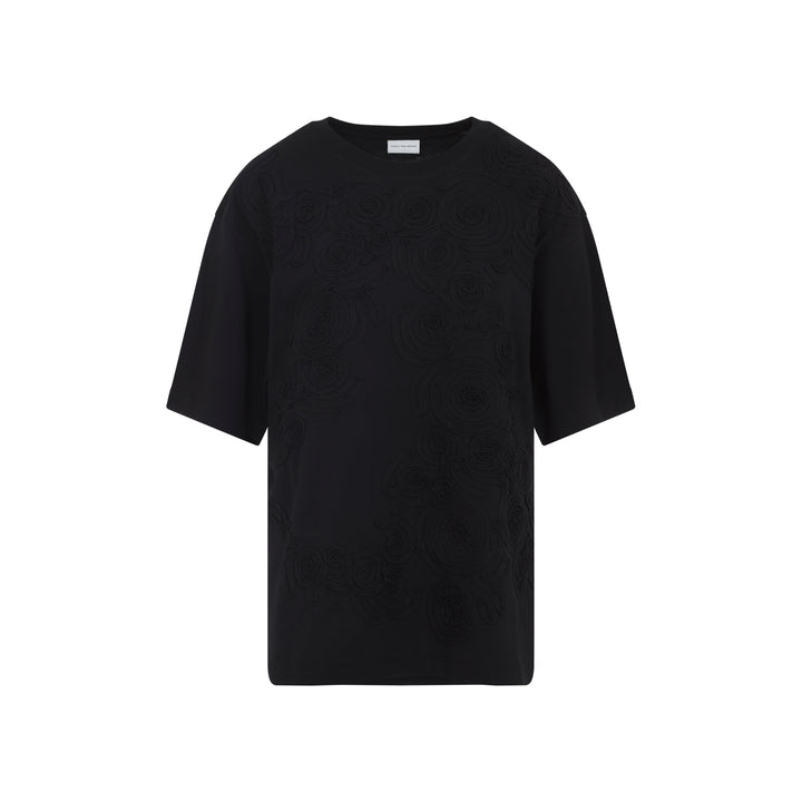 Dries Van Noten T-shirts - Nero | 004b227cf76747f36ca4df9bea6d7cc87e9cdbe3