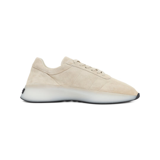 Beige Vintage Runner Suede Leather Sneakers