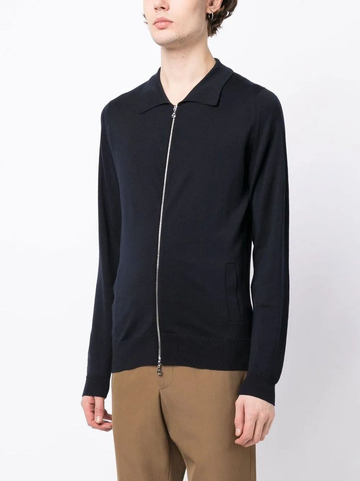 John Smedley Full zip - Blu | a72690caac8187e042de16b86f5eaa29b7b51345