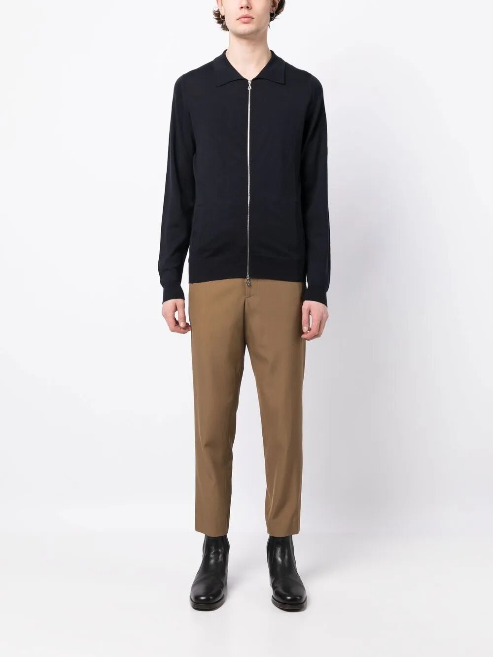 John Smedley Full zip - Blu | c6106abaf03e0b2b1ddf3d554decddb32a146cca