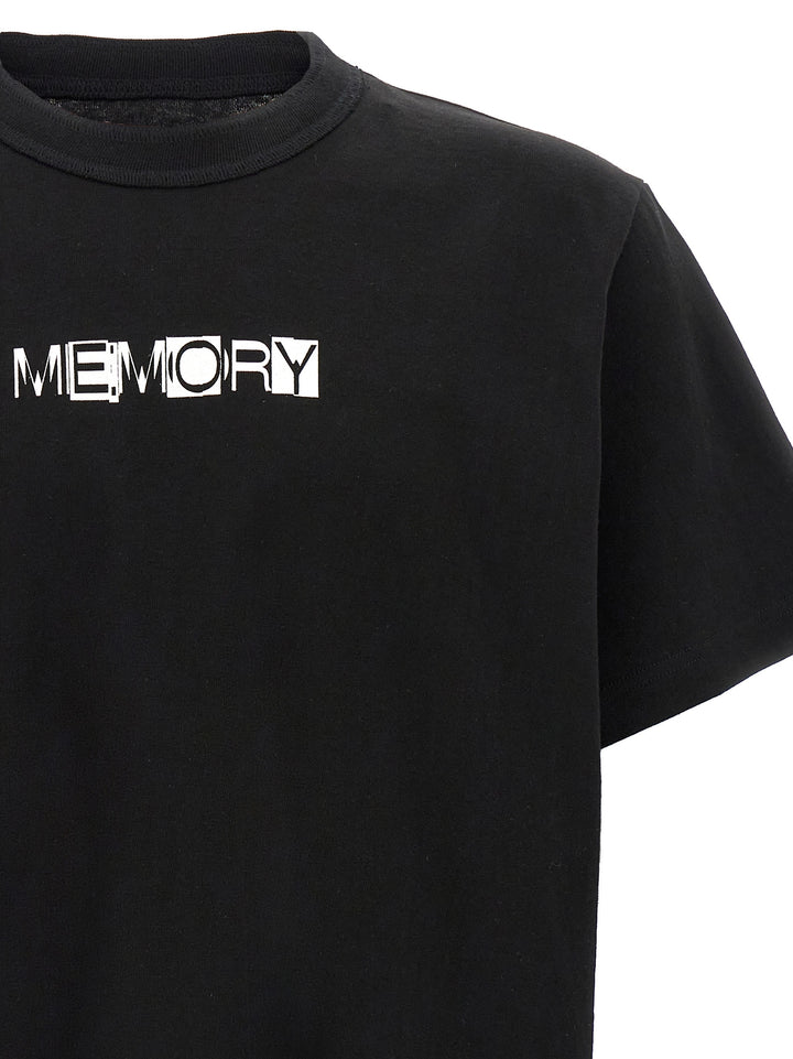 Sacai Memory T shirt - Bianco/Nero | 41a4f4ed50007bcfba4c60b17e3fad24644fc959