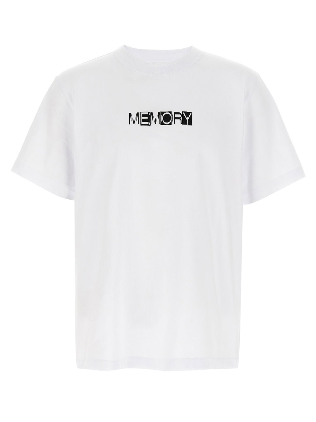 Sacai Memory T shirt - Bianco/Nero | a222cbabfbdc7220b361bb06506f94b48e6d123c