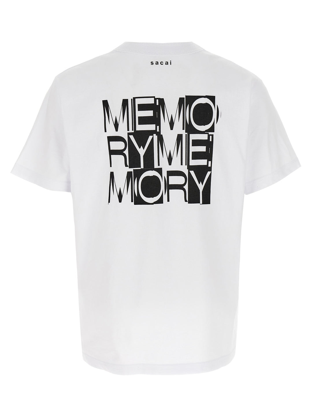Sacai Memory T shirt - Bianco/Nero | 771dec16ce139701942c023c30bdb14138b8f699