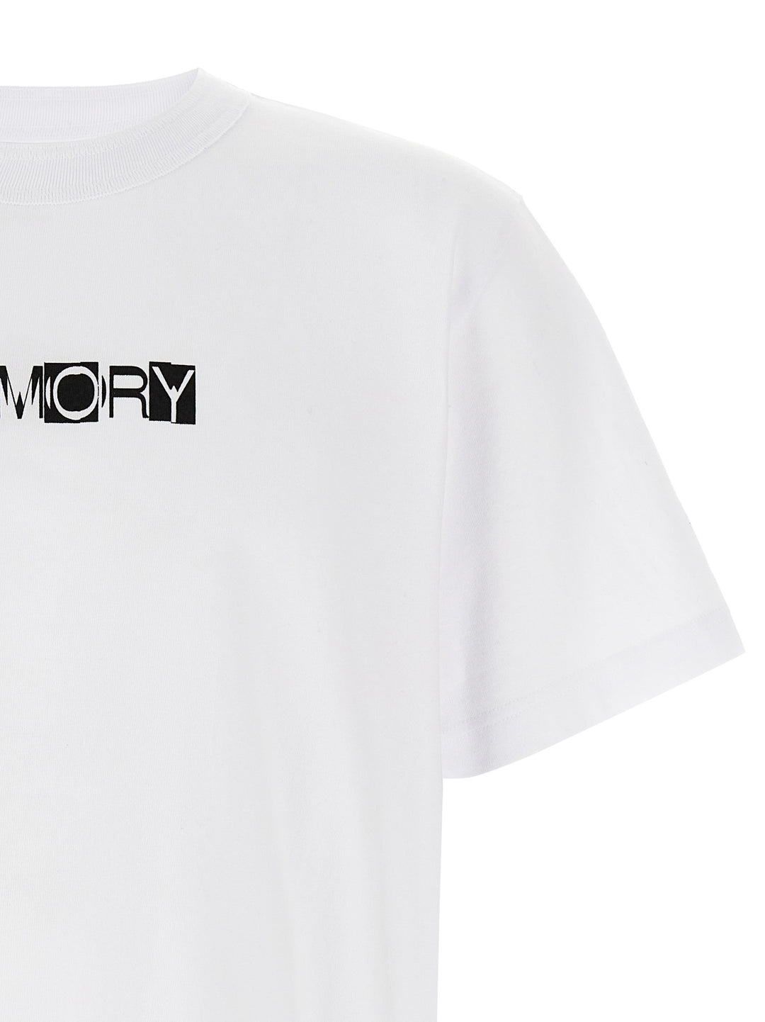 Sacai Memory T shirt - Bianco/Nero | e246261c0babcbfe0da08e463d9d25694b570239