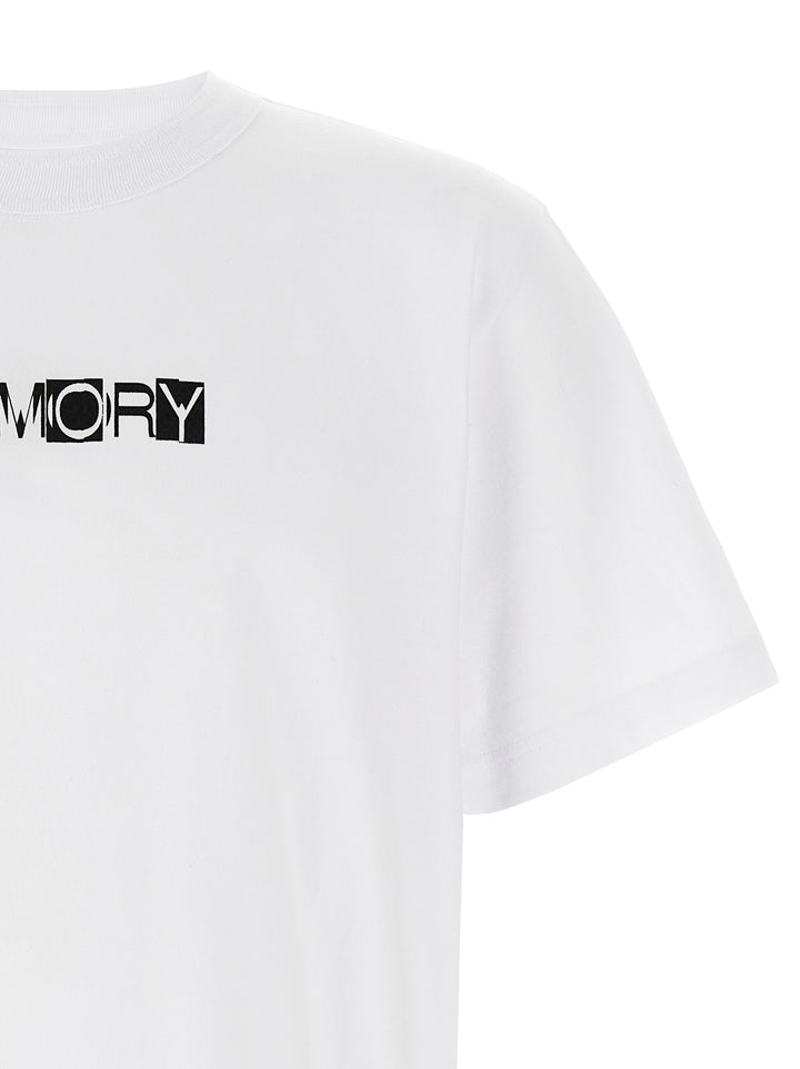 Sacai Memory T shirt - Bianco/Nero | e246261c0babcbfe0da08e463d9d25694b570239
