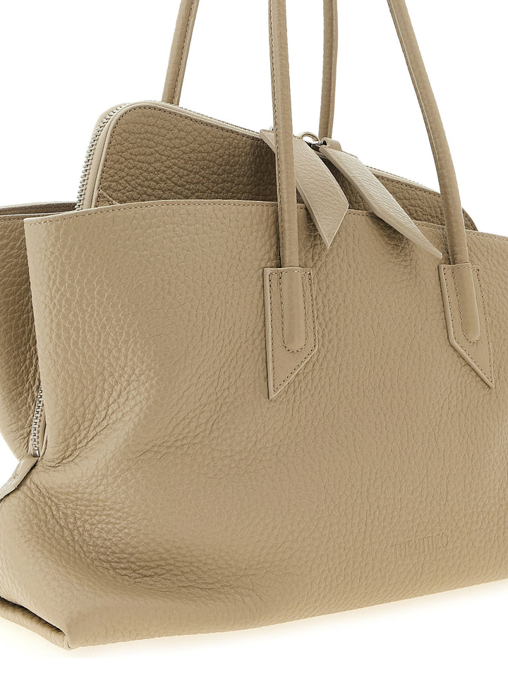 The Attico La Passeggiata Medium Borse a Spalla e Tracolla - Beige | 1756344c4c19a7a5a14d9b8bdc7c7ccf73aa86c6