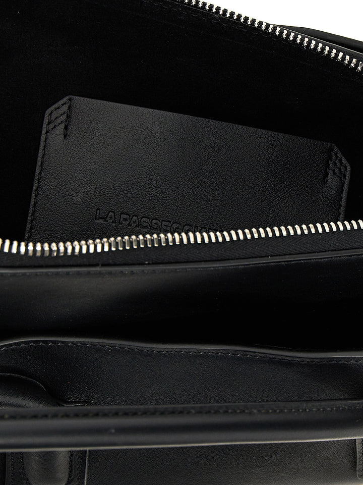 The Attico La Passeggiata Small Borse a Spalla e Tracolla - Nero | 890a2be6a6039fc2cf323e809c599200437d902e