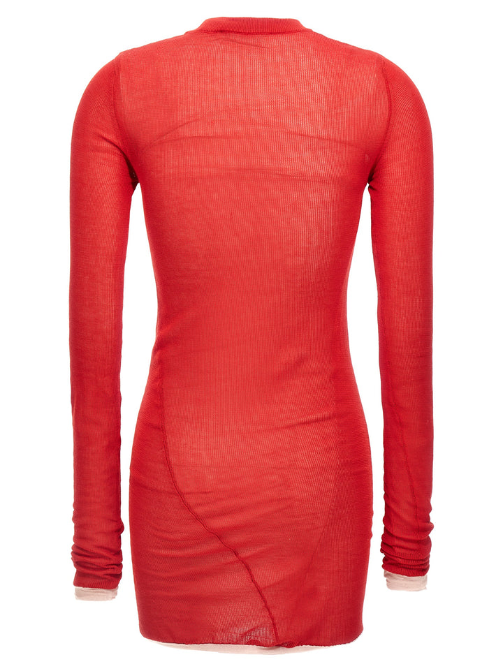 The Attico Two-Material Minidress Abiti - Rosso | d3b4b266d846fb8944bfa7934c72b12a17d0d662