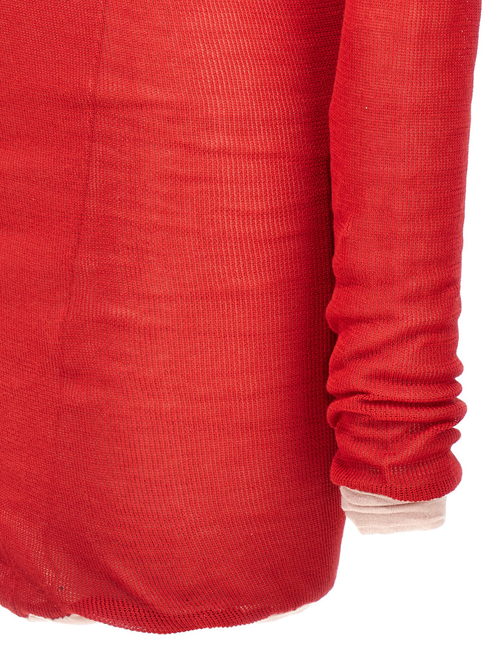 The Attico Two-Material Minidress Abiti - Rosso | b060ced7532ad786b31423693cb07921092d3fc3