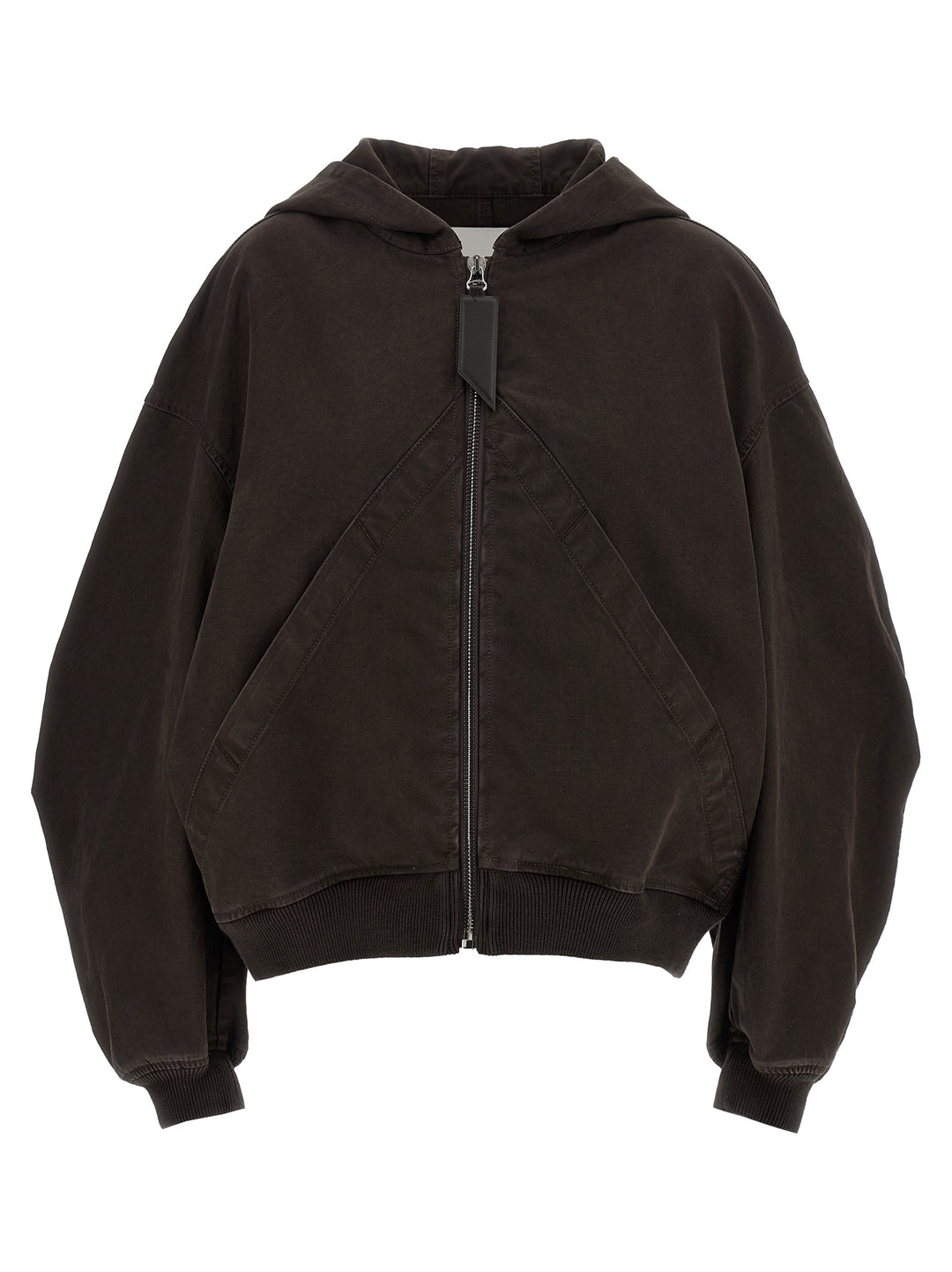 The Attico Cotton Bomber Jacket Puffer Jackets - Marrone | d5f66ace53b9ba7570cf09cc68dea9f677e1dc44