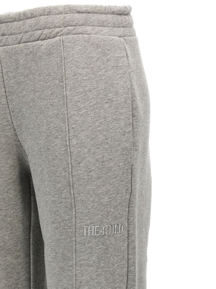 The Attico Logo Joggers Pantaloni - Grigio | 5523561e11f9e82148ea2655665c1cf1e40c735b