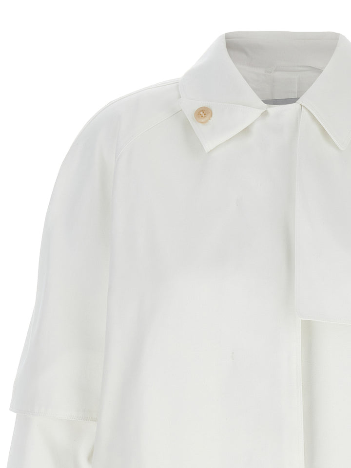 Max Mara Baba Trench e Impermeabili - Bianco | 71a7700f56d23d93ce1a915ac16706e3ba2b8b19