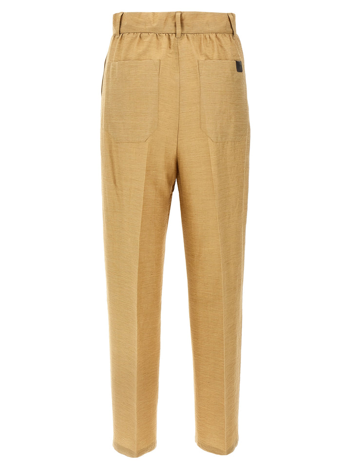 Max Mara Efedra Pantaloni - Beige | 45822b00b9d58fad443297ce527f089a2a72775a