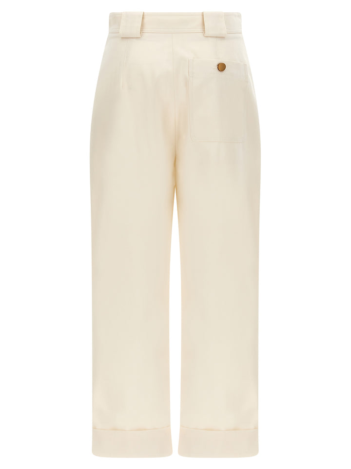Max Mara Palio Pantaloni - Bianco | 8b773ab3b2853db7bf4997d2e30fb943304ffda3