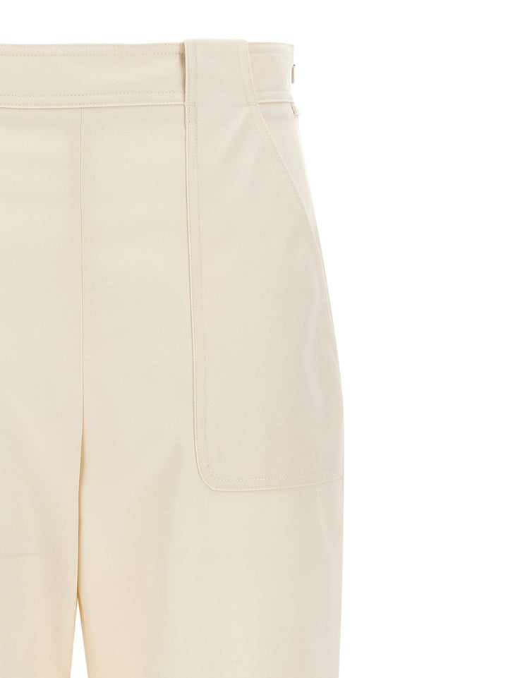 Max Mara Palio Pantaloni - Bianco | 97b39c3ec12fff11dfda72a4a40f9873df46ebc2