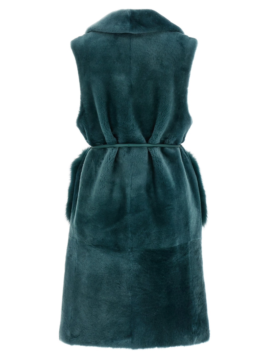 Blancha Merino Straight-Volpe Shadow Pellicce - Verde | 1de9046be8d915fdb2bbd5bcdd42ca722c798b25