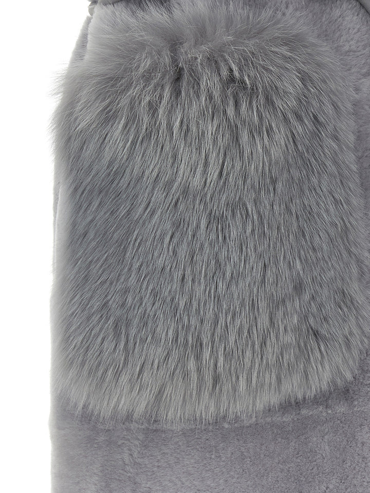 Blancha Merino Straight-Volpe Shadow Pellicce - Grigio | c587576a16d8681d6de68c2aded426c408b72c4f