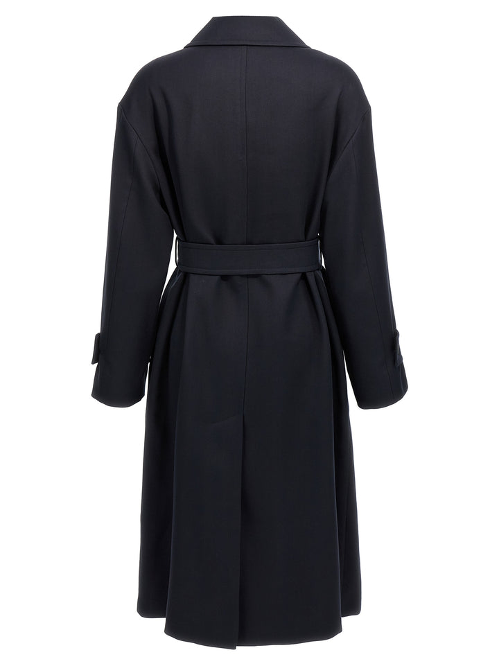 Max Mara Studio Ilde Trench e Impermeabili - Blu | 0973d11685633ac317fc4c41c5a13767f7c74ea6