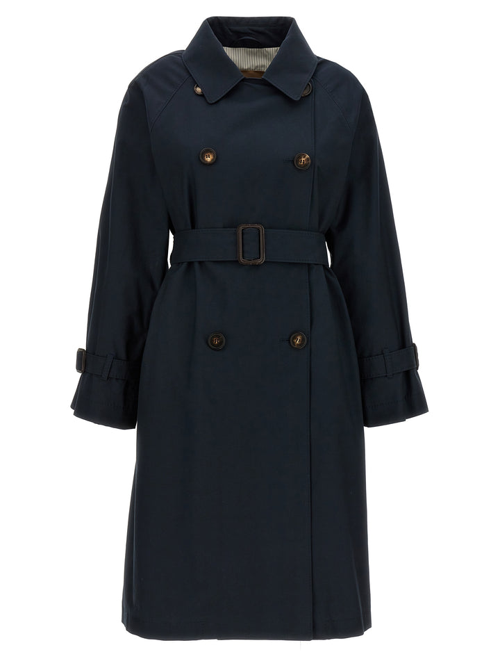 Max Mara The Cube Ctrench Trench e Impermeabili - Blu | e70a432f5d5bd454da5be3e52f83f0a3ed14ebac