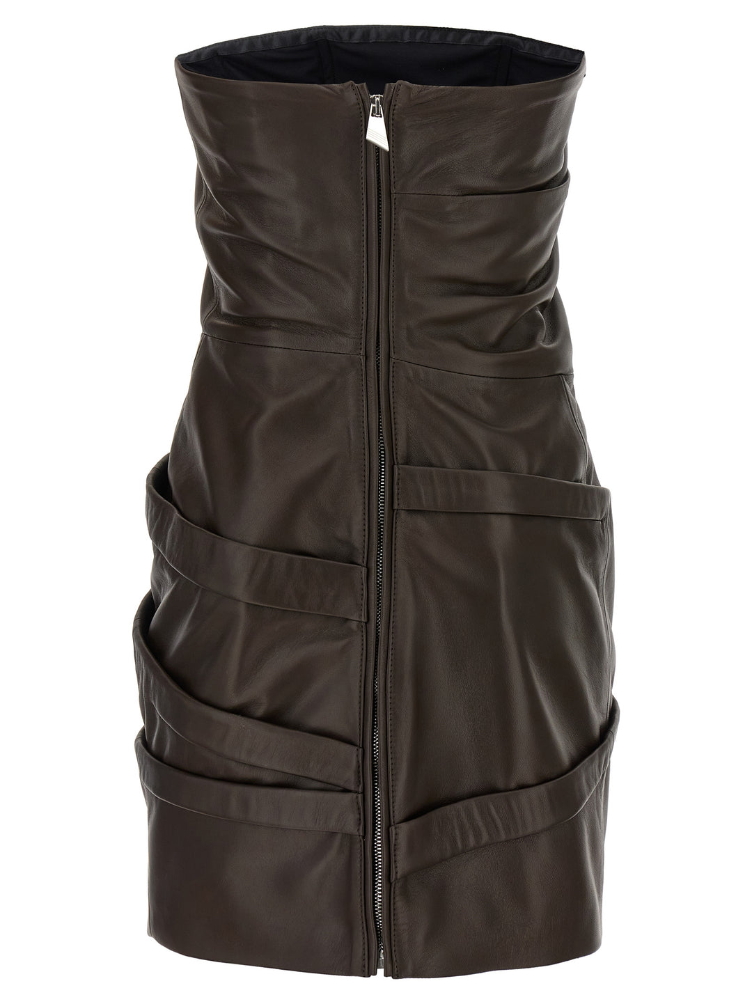 The Attico Leather Dress Abiti - Marrone | 3aaaff7d657bebd6aee509b868c62d2c336ed1c7