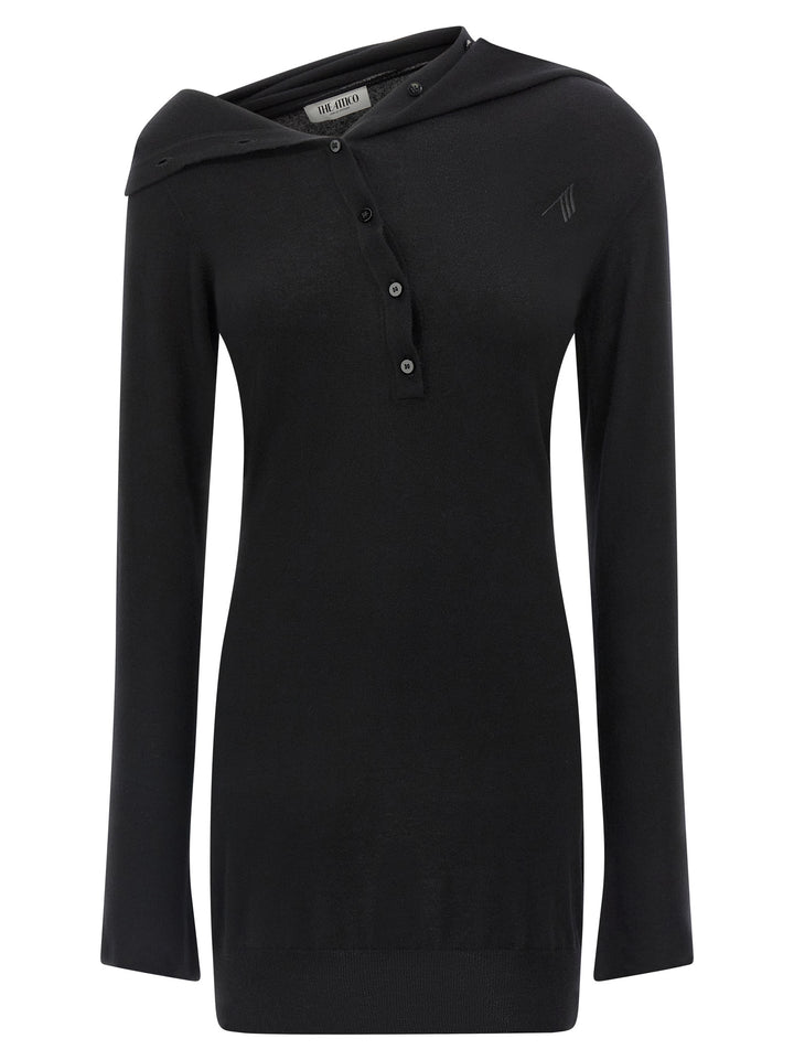 The Attico Cashmere Wool Dress Abiti - Nero | ad22380a1b59e9083752b4b012e9e8622b2252c8