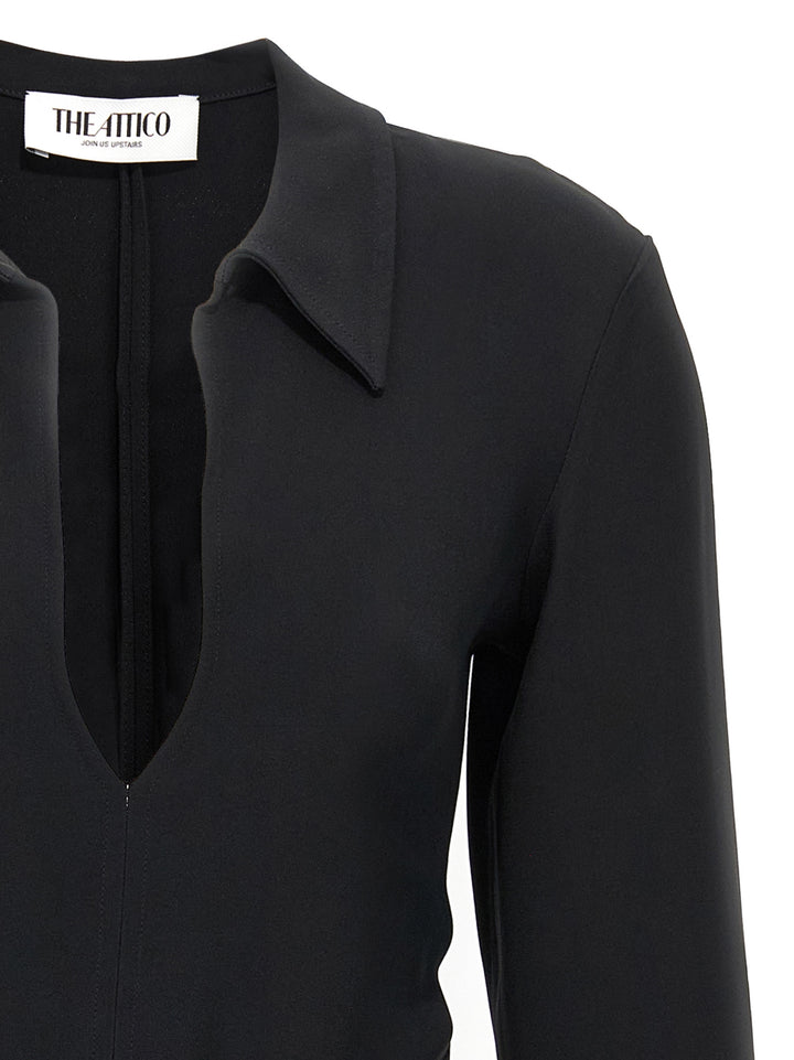 The Attico Mini Polo Dress Abiti - Nero | 552ec182bd5b159db97de87cc027915400ad0ad5