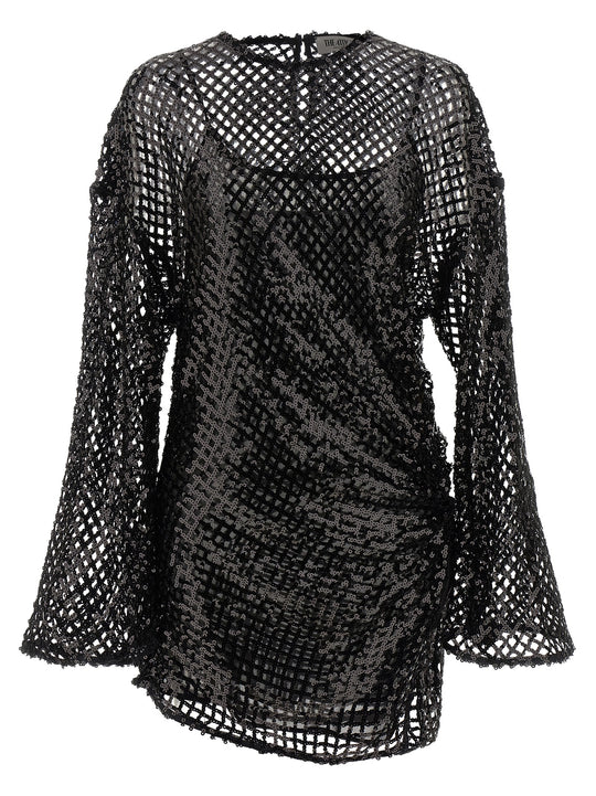 Sequin Mesh Dress Abiti Nero