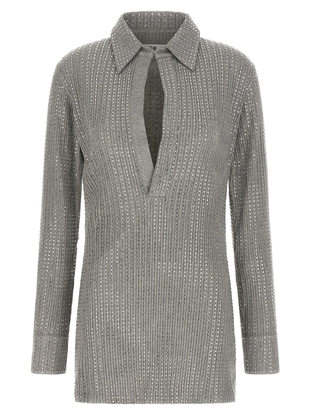 The Attico Rhinestone Dress Abiti - Grigio | b0af92d2d2bed5891219b09602fefbed45297dad