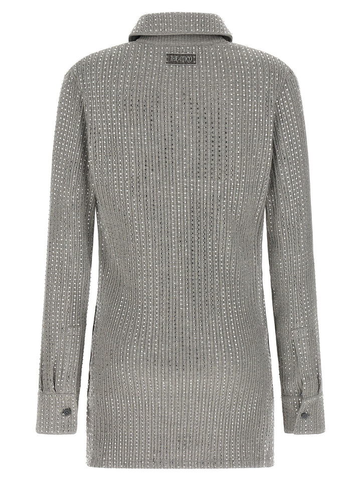 The Attico Rhinestone Dress Abiti - Grigio | 6b208a5c102d4b8b2c3a05c8b8b43e033a923ae1
